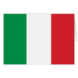 Italiensk flagga hälsningskort
