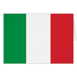 Italiensk flagga hälsningskort