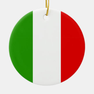 Italiensk flagga julgransprydnad keramik