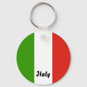Italiensk flagga Keychain Nyckelring