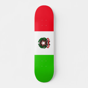Italiensk flagga mini skateboard bräda 18,5 cm