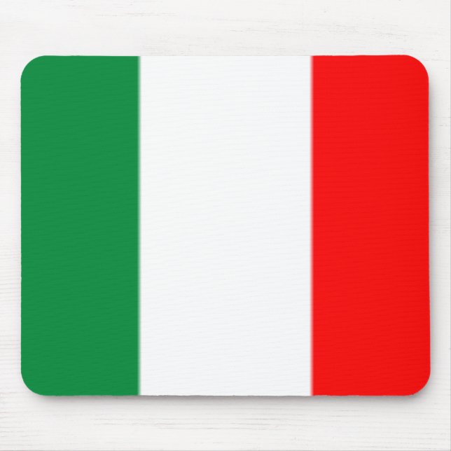 Italiensk flagga Mousepad Musmatta (Framsidan)