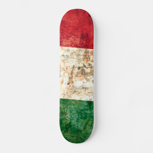 Italiensk flagga old school skateboard bräda 18 cm (Framsida)