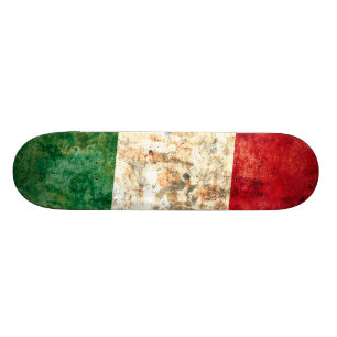 Italiensk flagga old school skateboard bräda 18 cm