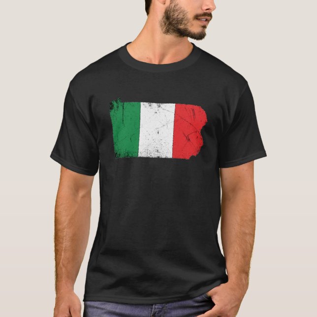Italiensk flagga över Pennsylvania Tee (Framsida)