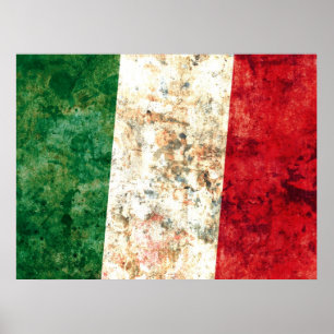 Italiensk flagga poster