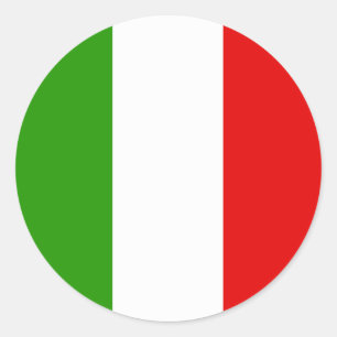 Italiensk flagga runt klistermärke