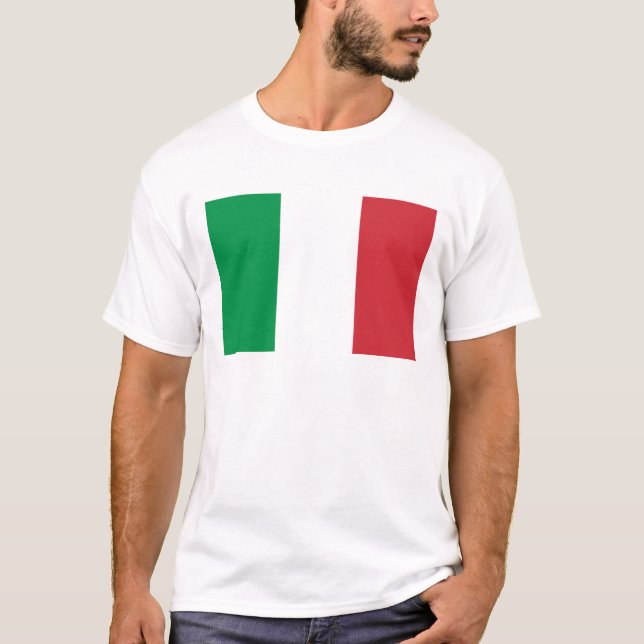 Italiensk flagga T-shirt (Framsida)