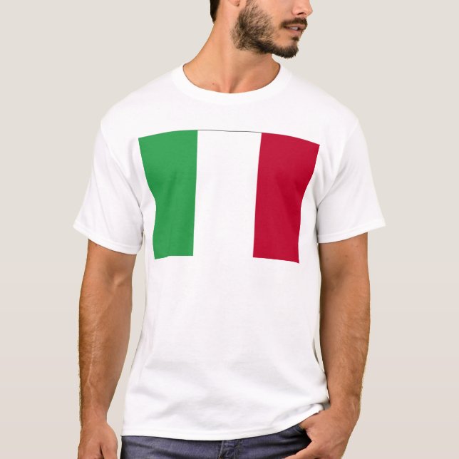 ITALIENSK FLAGGA T SHIRT (Framsida)