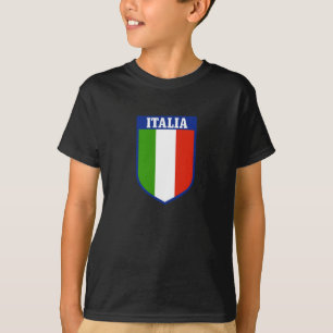 Italiensk flagga vapensköld barn t-shirt