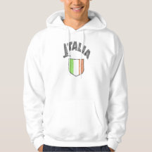 Italiensk flagga vintage hoodie