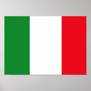 Italiensk flaggaaffisch poster