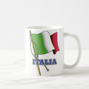Italiensk flaggakaffemugg kaffemugg