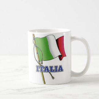 Italiensk flaggakaffemugg kaffemugg