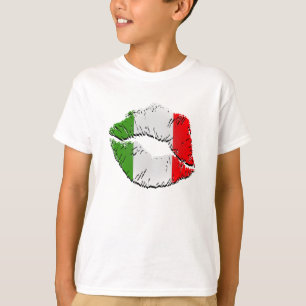 Italiensk flaggaläppar tröja