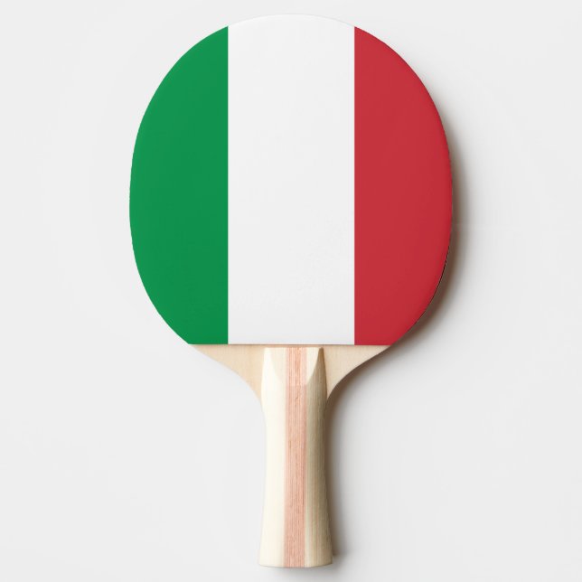 Italiensk flaggapingpong paddlar för bordtennis (Framsidan)