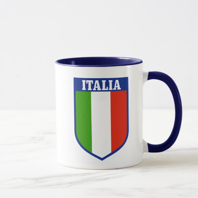 Italiensk flaggavapensköldmugg mugg (Höger)