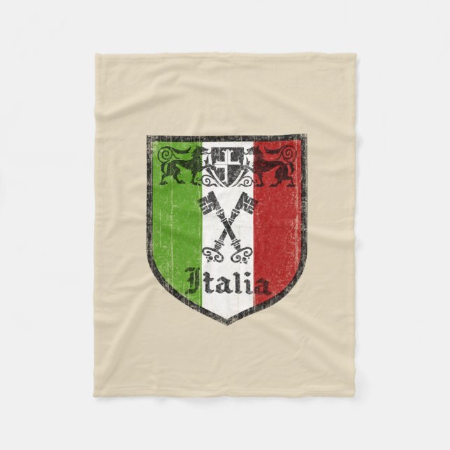 Italiensk flaggfilt i fleece (Framsidan)