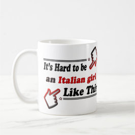 Italiensk flicka kaffemugg