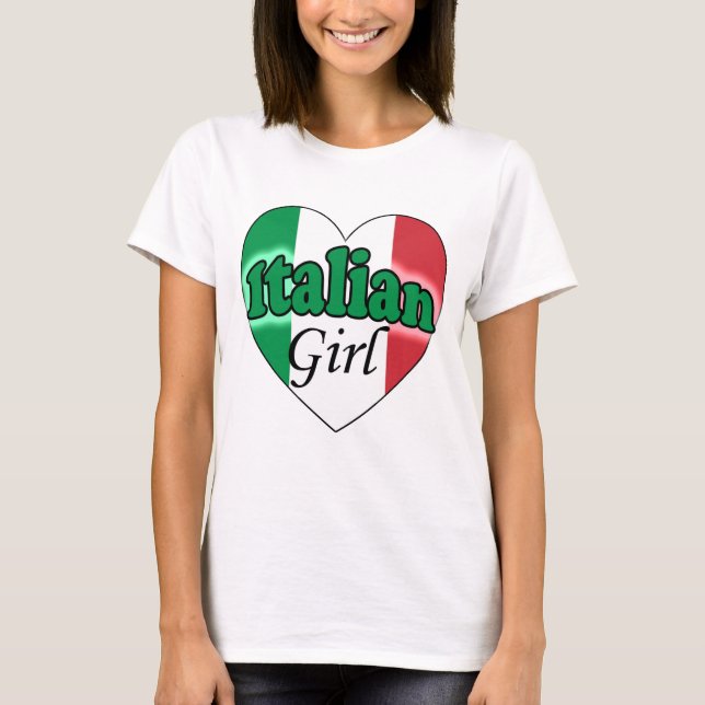 Italiensk flicka T-Shirt (Framsida)