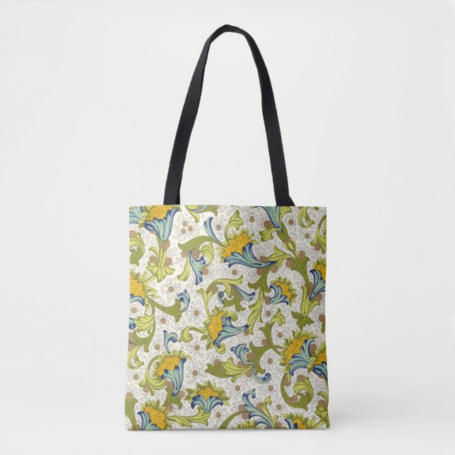 Italiensk florentinsk blomsterrik pattern tygkasse (Framsida)
