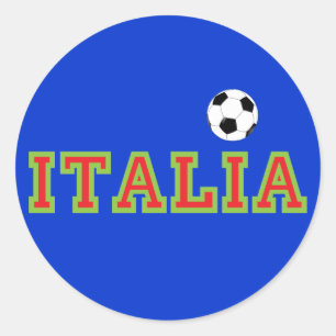 Italiensk fotboll runt klistermärke