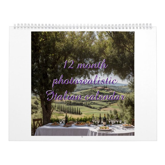 Italiensk fotorealistisk kalender (Omslag)