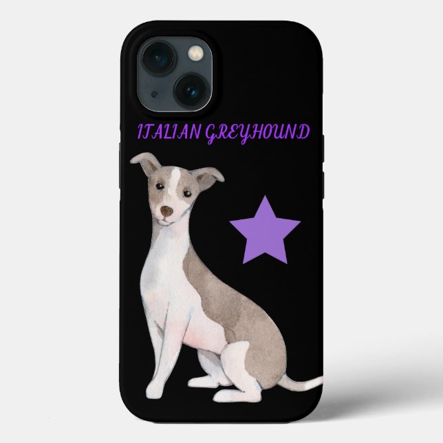 ITALIENSK GREYHOUND APPLE IPHONE 13 FODRAL. (Baksida)