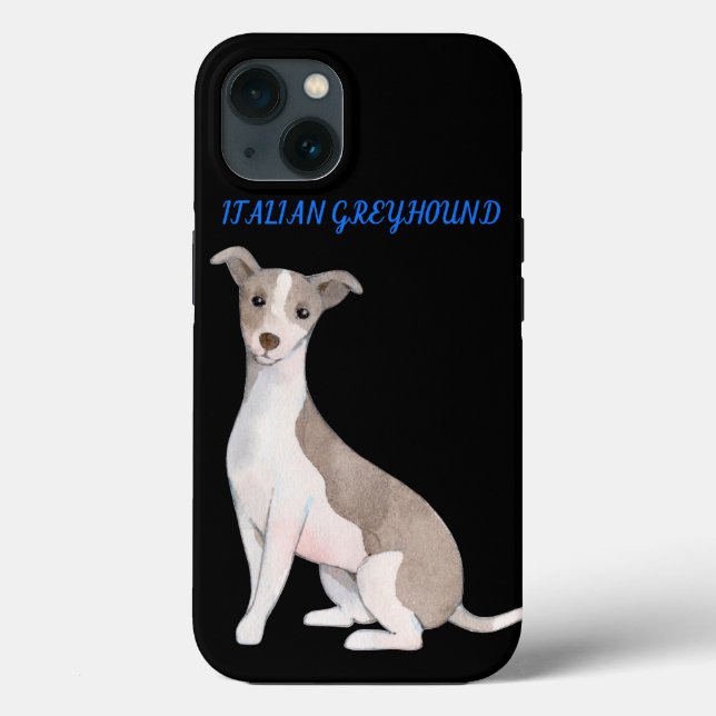 ITALIENSK GREYHOUND APPLE IPHONE 13 FODRAL. (Baksida)