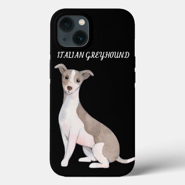 ITALIENSK GREYHOUND APPLE IPHONE 13 FODRAL. (Baksida)