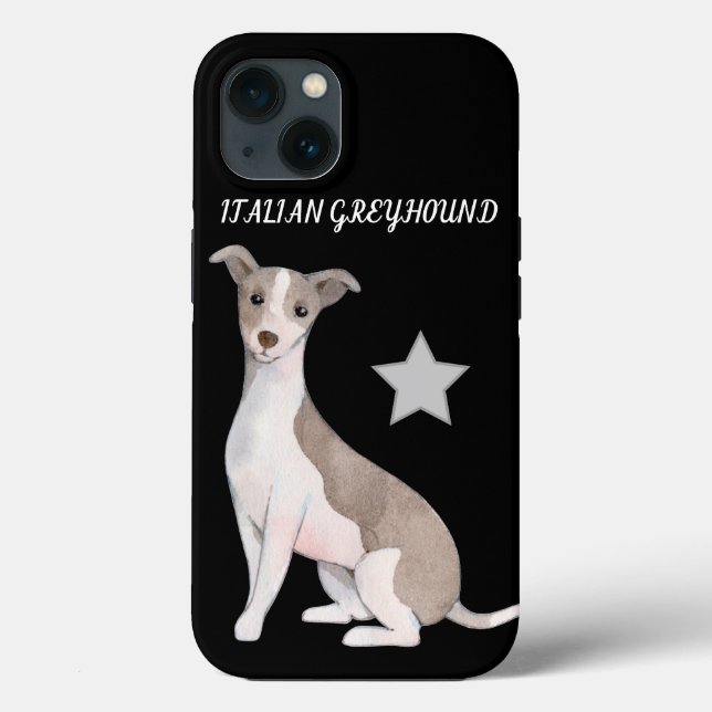 ITALIENSK GREYHOUND APPLE IPHONE 13 FODRAL. Fodral (Baksida)