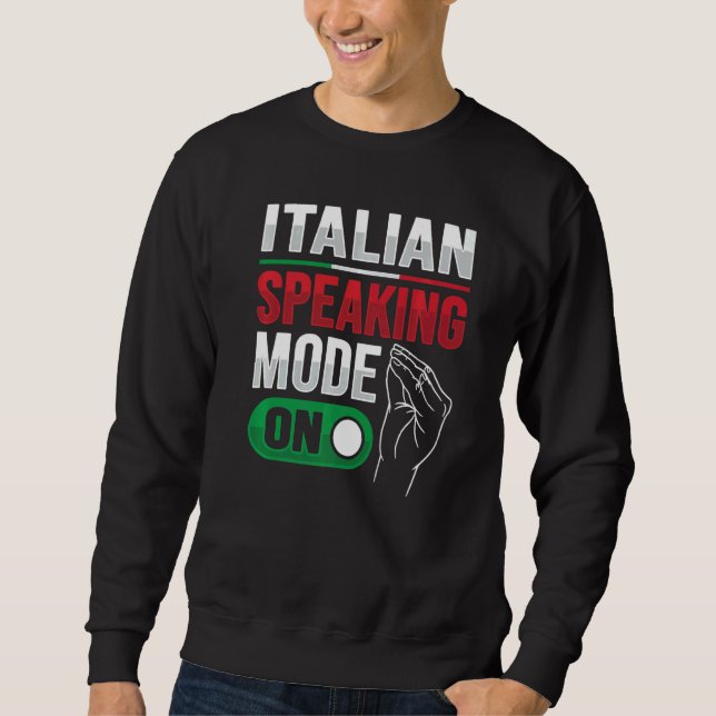 Italiensk handbil för en Italien Lång Ärmad Tröja (Framsida)