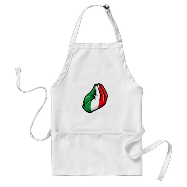 Italiensk handgestskört förkläde (Framsidan)