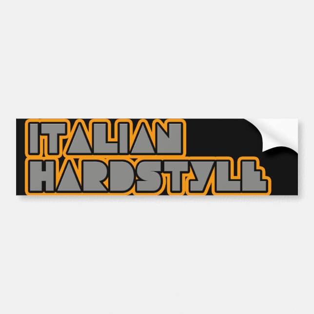 Italiensk hardstyle bildekal (Framsidan)