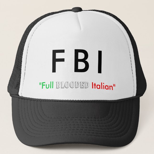 Italiensk hatt "för FBI" Keps (Framsida)