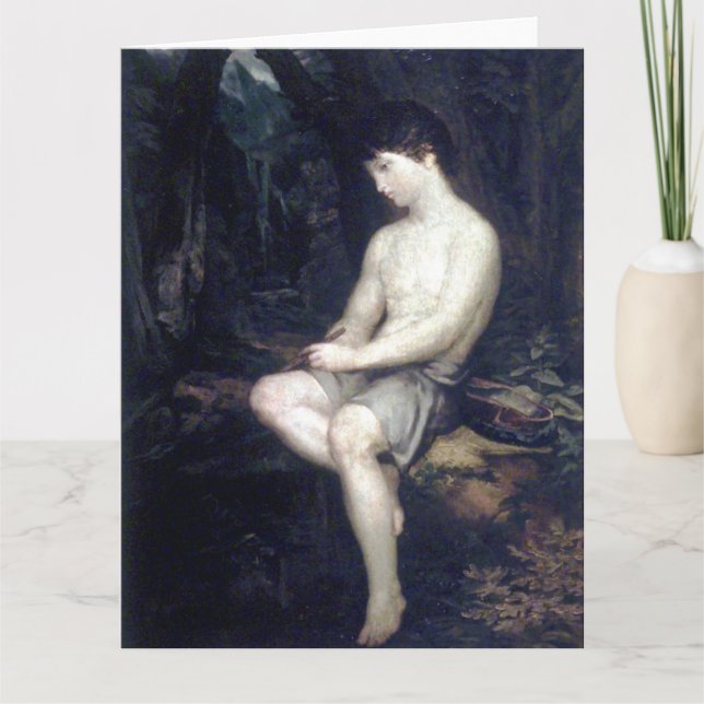 Italiensk herdeflicka Konstkort Kort (Framsida)