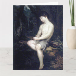 Italiensk herdepojke Fina konst Gratulationskort Kort