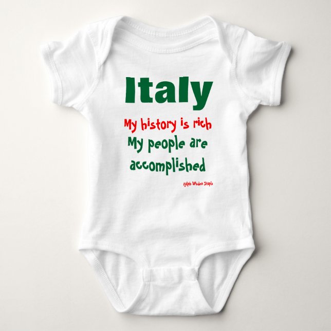 Italiensk historia t-shirt (Framsida)