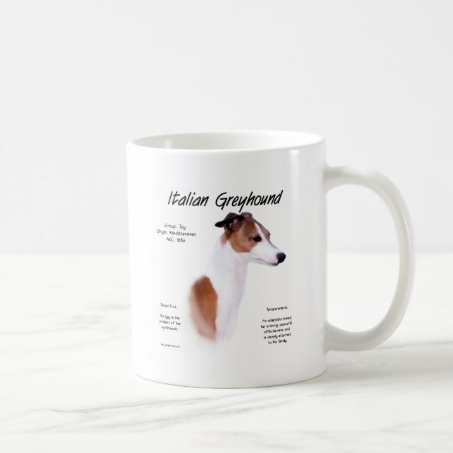 Italiensk historikdesign för grekiska juthundar kaffemugg (Höger)