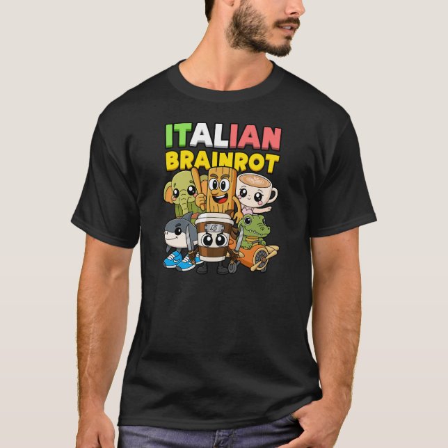 Italiensk hjärnråtta t shirt (Framsida)