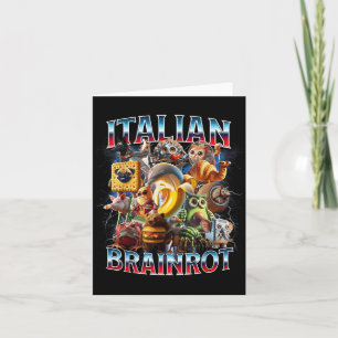 Italiensk hjärnrost Italiensk hjärnrot Roliga meme Kort