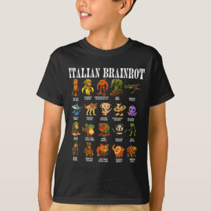 Italiensk hjärnrost Italiensk hjärnrot Roliga meme T Shirt