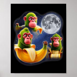 Italiensk Hjärnrost Schimpansbananini 3 Månad Kons Poster