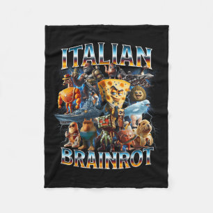 Italiensk hjärnrot Italiensk hjärnrot Roliga memes Fleecefilt