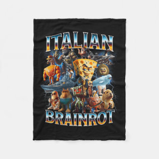 Italiensk hjärnrot Italiensk hjärnrot Roliga memes Fleecefilt