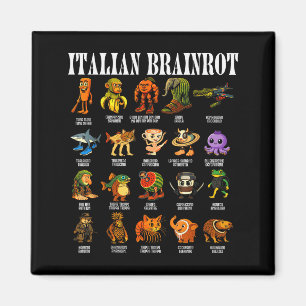 Italiensk hjärnrot Italiensk hjärnrot Roliga memes Magnet