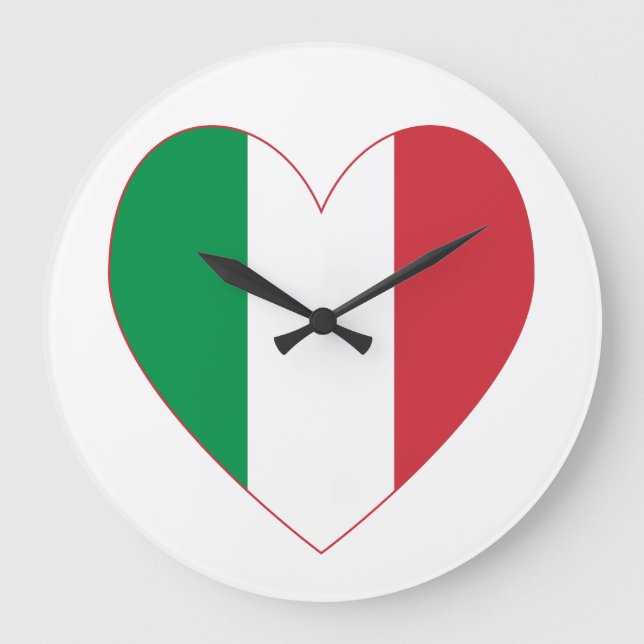 Italiensk hjärtflagga stor klocka (Framsida)