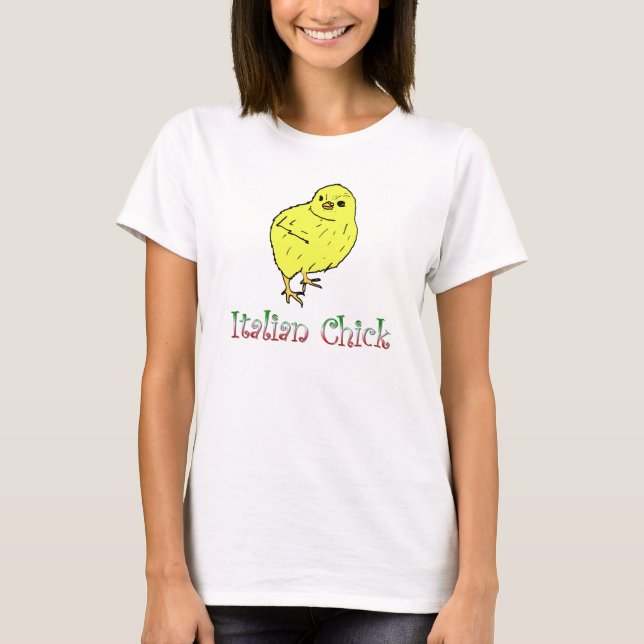 Italiensk höna dam t-shirt (Framsida)