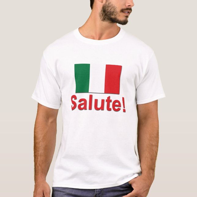 Italiensk honnör (jubel) tee (Framsida)