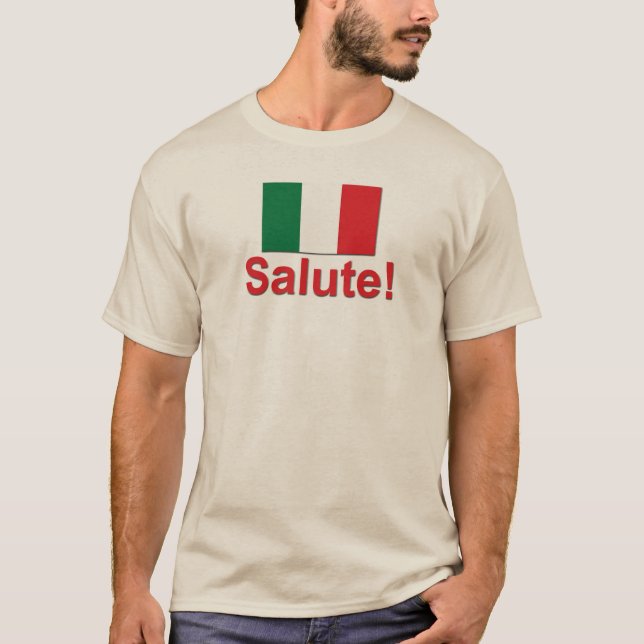 Italiensk honnör! (Jubel!) Tee Shirt (Framsida)